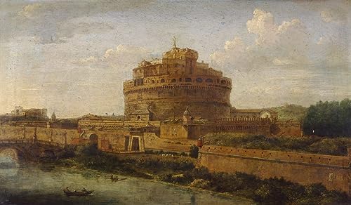 Château Saint-Ange affiche toile Gaspar Van Wittel pour sublimer le design du salon