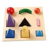 Monetais 1 Juego de símbolos de gramática Montessori 3D, educación de Madera, Juguete de Aprendizaje de Idiomas Preescolar, Material didáctico de Idiomas para bebés
