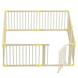 La valla de la puerta de la valla para niños es íntima con una cerradura de puerta externa y un perno de puerta inferior, que puede prevenir eficazmente los peligros ocultos causados ​​por el bebé que abre la valla por error.