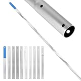 LALAGO Asta Telescopica per Piscina, 10 sezioni 3,4m con clip EZ regolabile, Asta per Piscina in Alluminio, per Comuni, Skimmer Net, Spazzole