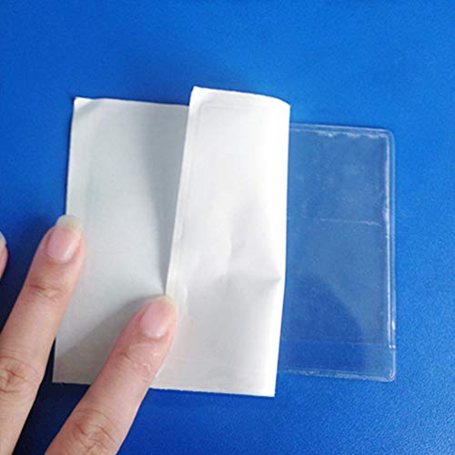 Parking Permit Holder - 10 Pcs Clear Self-Adhesive Ticket And Note Holders Car Windscreen Pass Holder Note Placard Protector Cover For Car, Permits, Badges And Caravan Windscreen (10 Pcs) #TOP2