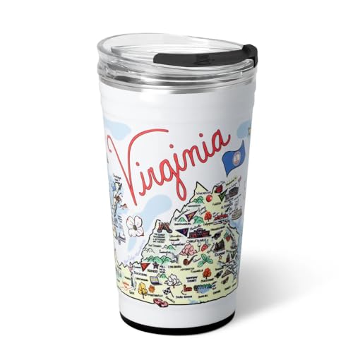 Swig Life 24oz Insulated Party Cup with EZ Slider Lid, Virginia