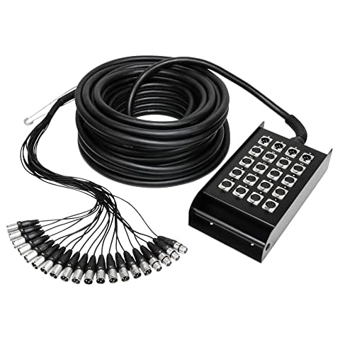 Adam Hall Cables K 20 C 15 - Manguera de Cable con Cajetín de Escenario 16/4 15 m Cover