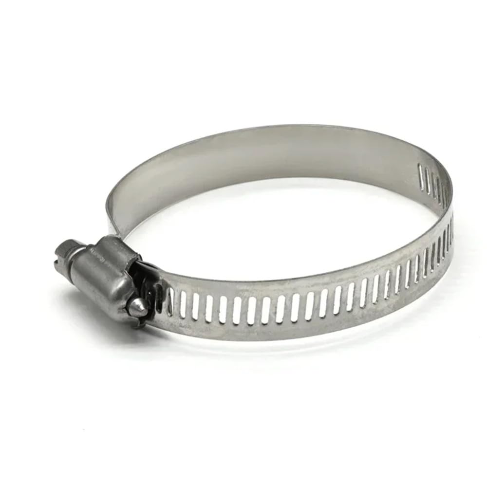 Abrazaderas de tornillo ajustables, Abrazaderas de manguera tornillo sin fin acero inoxidable ajustables 8-120 mm 5/10 piezas(Dia 100-120mm 10pcs)