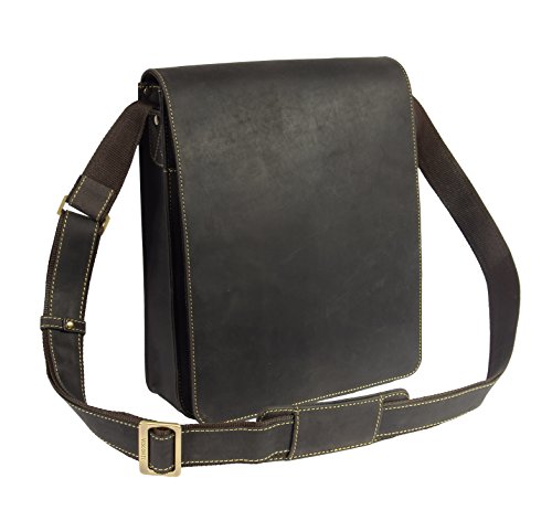 Sac à bandoulière cuir véritable pour le bureau ou les sorties de style vintage
