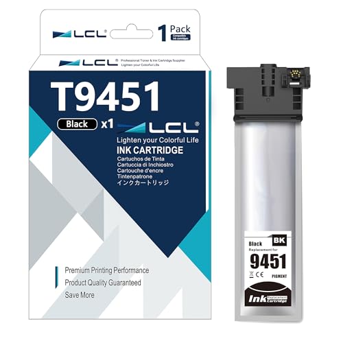 Image of LCL T9451 High Capacity Compatible Ink Cartridge Replacement for Epson T9441 T9451 for Epson WorkForce Pro WF-C5210 WF-C5210DW WF-C5290 WF-C5290DW WF-C5710 WF-C5710DWF WF-C5790 WF-C5790DWF (1 Pack)