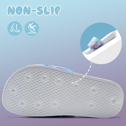 Image of IceUnicorn Kids Girls Slide Sandals Toddler Slippers Boys Non-slip Summer Casual Beach Water Shoes for Indoor & Outdoor