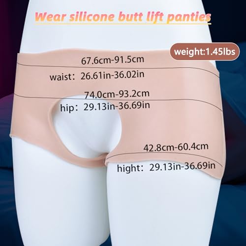 Silicone Buttocks Shapewear Gaff Underwear,Cross Dresser Male to Female Hip Pads with Butt Pads Sissy Outfits for Crossdressers2