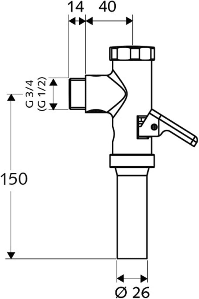 SCHELL SCH022160699 SCHELLOMAT WC Flush Valve - Clear