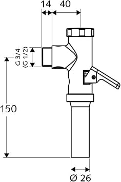 SCHELL SCH022160699 SCHELLOMAT WC Flush Valve - Clear