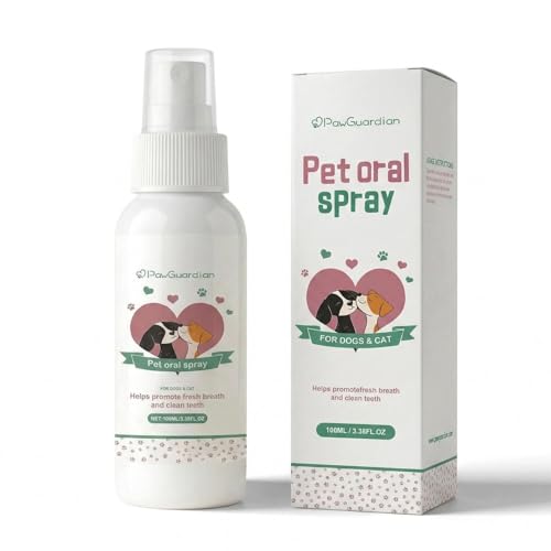 paw guardian Milo Lab Co Dental Spray Dental Spray Dental Spray with Probiotics Calendula Extract Rosemary and Green Tea Extract Easy Brushless Dog Breath Freshener - 3.38 Oz (1PCS)