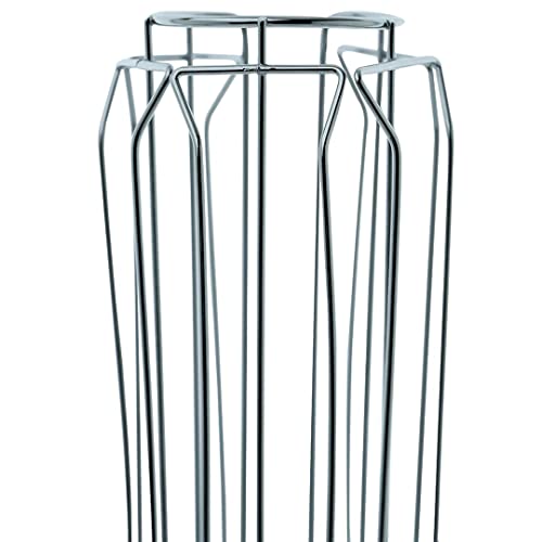 PORTA CAPSULAS DE CAFE EM METAL CROMADO L12,5XP12,5XA25,7CM