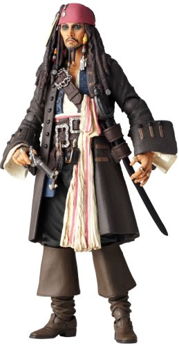 Figura de acción Jack Sparrow Revoltech Poseable miniatura 2