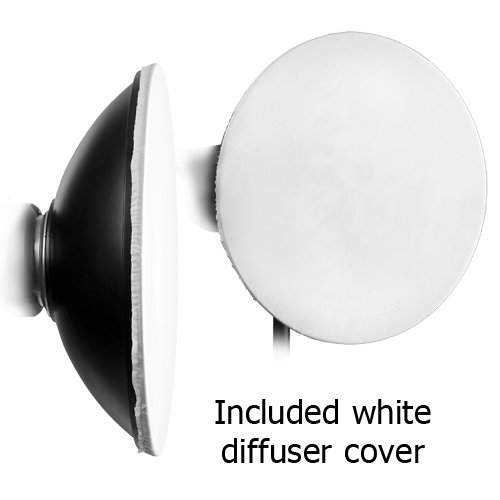 Fotodiox 28" Beauty Dish With Soft Diffuser Sock And Speedring Bracket, For Canon Flash Speedlite 600Ex-Rt, 580Ex, Ii, 430Ex, Ii, 380Ex, 270Ex, 270Ex Ii, 540Ex. 550Ex, 300Tl, Beautydish #TOP3
