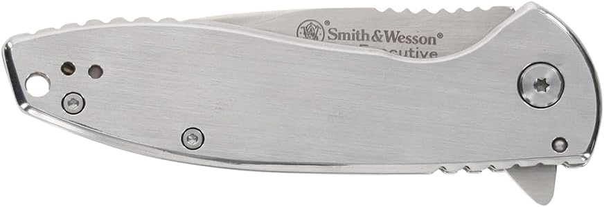 Smith & Wesson Executive Platinum Folding Knife with 3" 8Cr Blade Steel