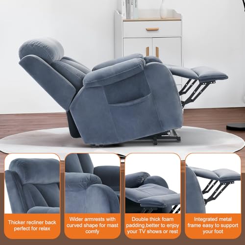 Sillón con función elevadora y masaje tela miniatura 3