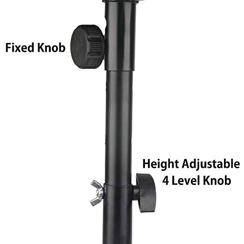 Drum Stool Adjustable Height Rotatable Drum Throne Padded Seat for Kid & Adult (Black)