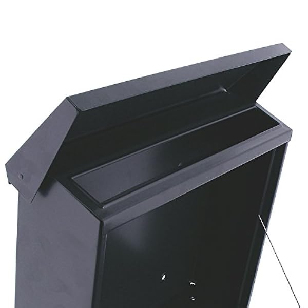 BURG-WÄCHTER Buzón con portaperiódicos y placa para nombre, Acero galvanizado, Para formatos hasta DIN C4, Incl. 2 llaves, Set Vario ANT, Antracita (similar a RAL 7016)