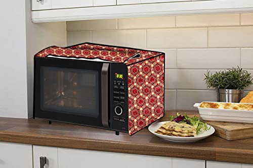 Image of Stylista PVC Microwave Oven Cover for LG 21 L Convection MC2146BP, Packed Pattern Multicolor