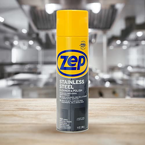 Zep Stainless Steel Cleaner And Polish -14 Ounces - Zusstl14 - Protects Metal Surfaces From Fingerprints, Soil And Waterspots (12) #TOP5
