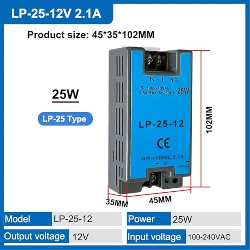 Transformateur LP-25-12V 2.1A stable à découpage AC DC - 3