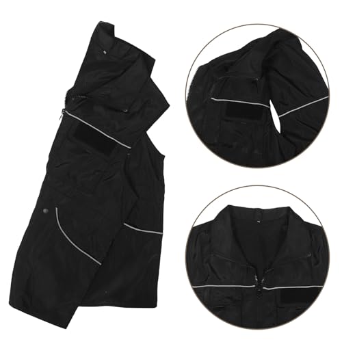 HIAKDOFT Multifunktionale Hundetrainer-Weste XL mit Verstellbarem Sitz Reflektierenden Streifen und Großen Taschen für Belohnungen und Zubehör Sichere Trainingskleidung für Hundehalter