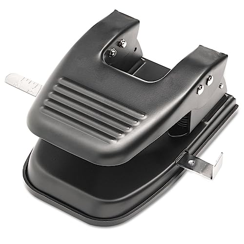 Always23 Heavy Duty 2-Hole Punch, 30-Sheet Two-Hole Punch,Padded Handle, Black,