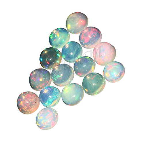 Opale éthiopienne véritable 2mm cabochons ronds de qualité AA sans défaut - 3