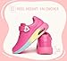 LUCKY STEP Boys Girls Athletic Running Shoes Air Lightweight Fashion Sneakers Casual Breathable Tennis Trainers for Little Kids(12 M US Hot Pink)