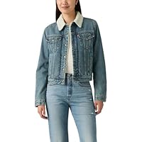 Levi's Women's Original Sherpa Trucker Jackets (Standard and Plus), (New) Heed and Hawed (Non Stretch)