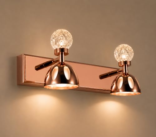 Image of FILLISKA 3 in 1 Double Wall spot /Picture /Display /Mirror Light with Adjustable Head and Colour Changing Function (RoseGold-6578)