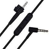 AE2 Replacement Cord Cable Upgrade Audio Lead Fit for Bose AE2/AE2i/AE2w Headphones - Compatible with iOS, Android, Apple, Samsung (AE2 with Mic, Black)