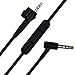 AE2 Replacement Cord Cable Upgrade Audio Lead Fit for Bose AE2/AE2i/AE2w Headphones - Compatible with iOS, Android, Apple, Samsung (AE2 with Mic, Black)