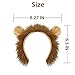 Beviliu Lion Ears Headband - High Realistic Lion Costume Headband for Adult Women Men, Animal Ears Hair Band for Halloween, Christmas, Party, Cosplay