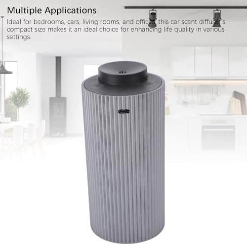 Diffuseur d'huiles essentielles sans eau anti-odeur voiture gris - 6
