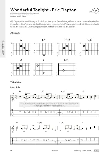 Let's Play Guitar Band 2 libro de partituras con DVD y 2 CDs para guitarra 8