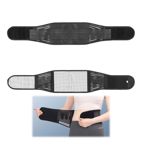 JUGUTA Cinturón Faja Lumbar Con Calefacción Ajustable Para Hombres Y Mujeres, Soporte Para Reducir El Dolor Lumbar Y La Ciática, Diseño Transpirable Y Cómodo, Soporte Estabilizador De Espalda