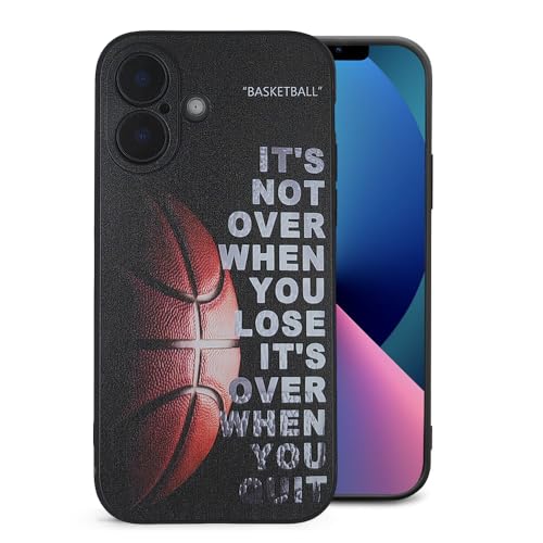 YTVCCAFDZ iPhone 16 Silicone Basketball Shockproof Case 6.1
