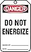 DO NOT ENERGIZE