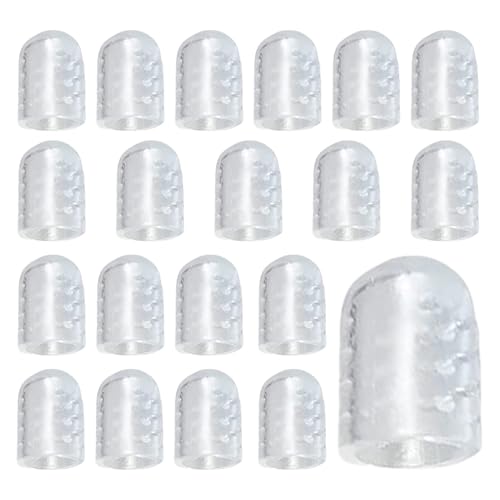 Protectores de dedos de silicona - 20 piezas de protección de dedos para deportes al aire libre, protección transparente para la comodidad durante el paseo correr senderismo deporte entrenamiento