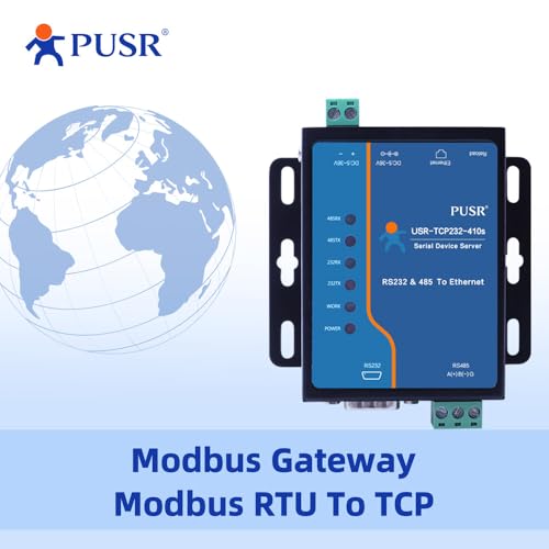 Image of Edge Computing RS485 RS232 to Ethernet Modbus Gateway Modbus to ethernet Support MQTT SSL /TLS encryption in HTTP Modbus RTU to TCP USR-TCP232-410S-New