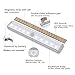 Anbock LED Closet Light Motion Sensor Wireless Light Under Cabinet Lighting Battery Powered Night Light Sensing Activated Stairway Pantry Wardrobe Kitchen Hallway Bathroom Warm 3000K Yellow 3 Pack