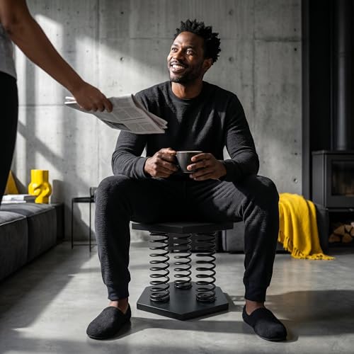 Image of Deep Squat Stool for Back Pain Relief & Posture Correction ， Active Sitting Chair for Core & Glute Activation ， Ergonomic Pre-Assembled Balance Trainer for Home Office Gym ，Stainless Steel