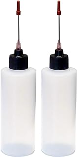 2-4oz Plastic Squeeze Bottles with 1.5 inch Stainless Steel Applicators