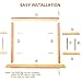 Tufting Frame, Rug Tufting Frame, 27.5”x 27.5” Tufting Frame for Rug Making, Wooden Rug Making Tools Kit Suitable for Electric Rug Gun Sewing Embroidery Rug Making Beginner (27.5in x 27.5in)