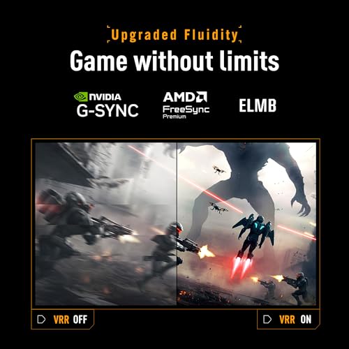 Image of ASUS TUF Gaming 27 inch 1080P Monitor (VG279Q5A) - Full HD (1920 x 1080), 200Hz, 0.3ms, Fast IPS, G-SYNC Compatible, Extreme Low Motion Blur Sync, 99% sRGB, DisplayWidget, Gaming AI, 3 yr Warranty
