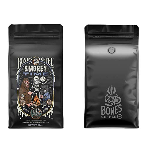 Bones Coffee Company S'morey Time And Highland Grog Whole Bean 12 Oz Bag Bundle #TOP1