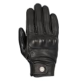 henlow dogs Ajuste de muñeca de velcro Oxford Henlow - Guantes de Moto para Hombre, Color Negro, Talla M