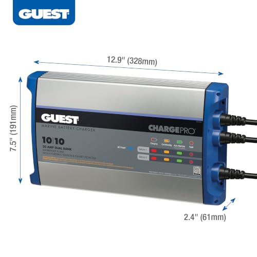 Image of Guest 2720A Guest On-Board Battery Charger 20A / 12 /24V; 2 Bank; 120V Input