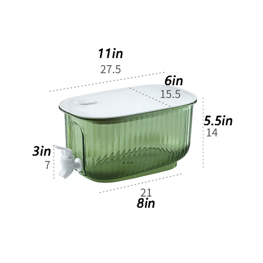 Getränkespender, Getränkespender Kühlschrank Japanisch mit Eis-Infuser & Zapfhahn, Haushaltskühlkessel für Zuhause, Party, den täglichen Gebrauch zur Herstellung von Säften